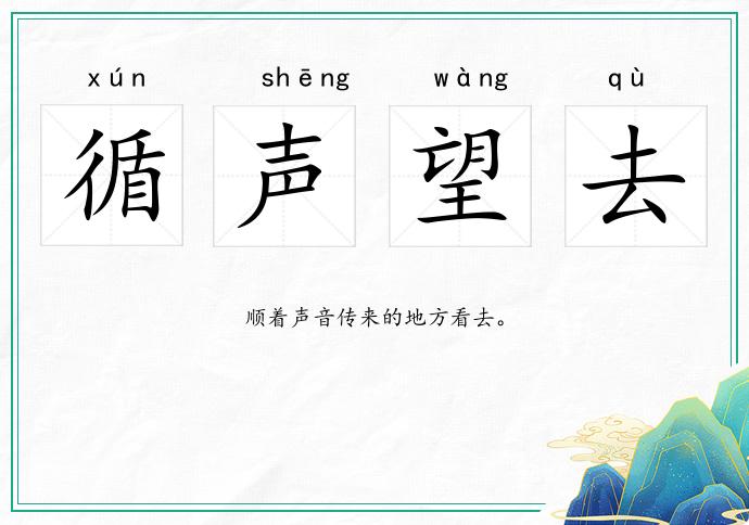 循聲望去的意思