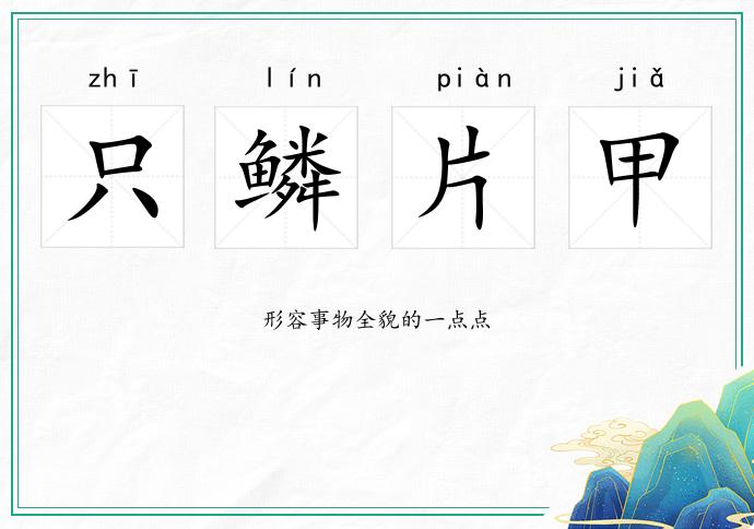 只鱗片甲的意思