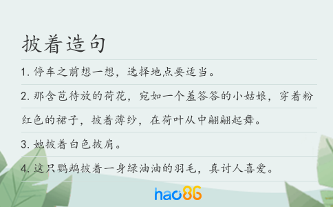 披著造句