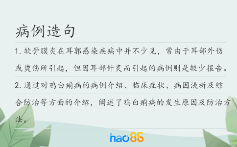 病例造句