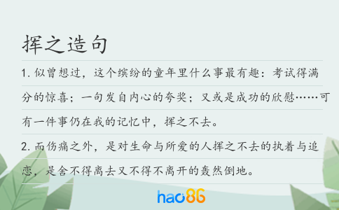 揮之造句