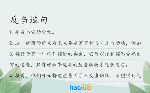 反芻造句