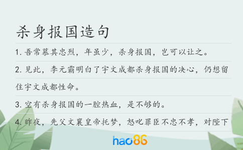 殺身報國造句