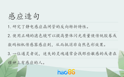 感應造句